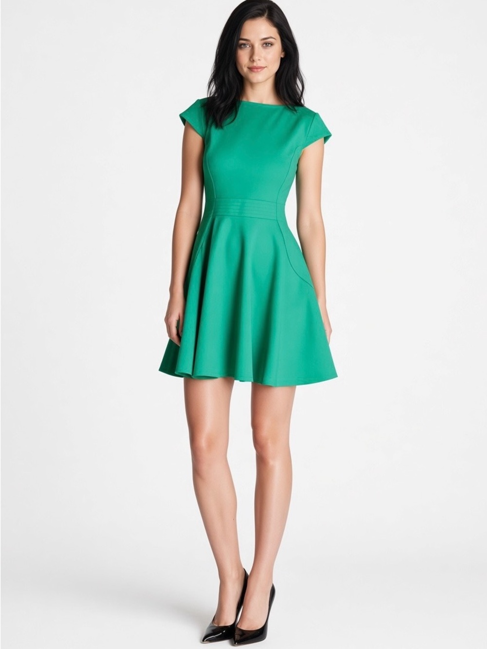 $300 Ted Baker Structural Business Casual Outdoor Party Midi Dress Size 2